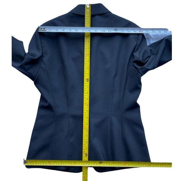 Hugo Boss Janna3 Black/Graphite Gray Fitted Blazer Suit Jacket 96% Wool Size 8 - Picture 16 of 17